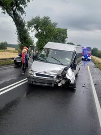 9 poszkodowanych  w tym 5 dzieci w porannym wypadku w Kamionce w gminie Pątnów